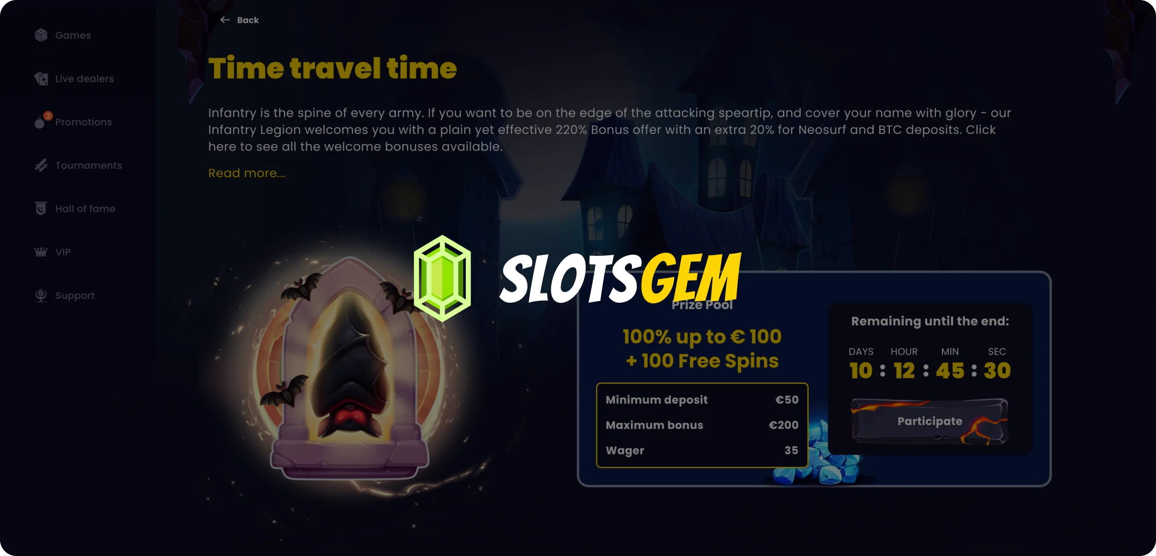 SlotsGem Casino Online